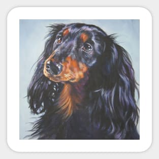 Dachshund Fine Art Painting Sticker